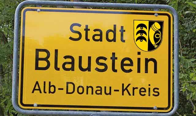 Schild Blaustein